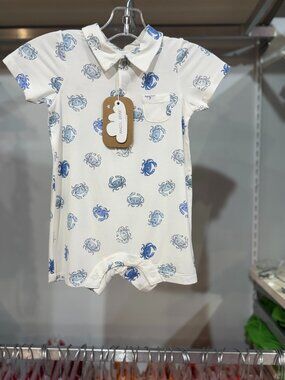 NWT Angel Dear Crab Polo Shortie 6-12M